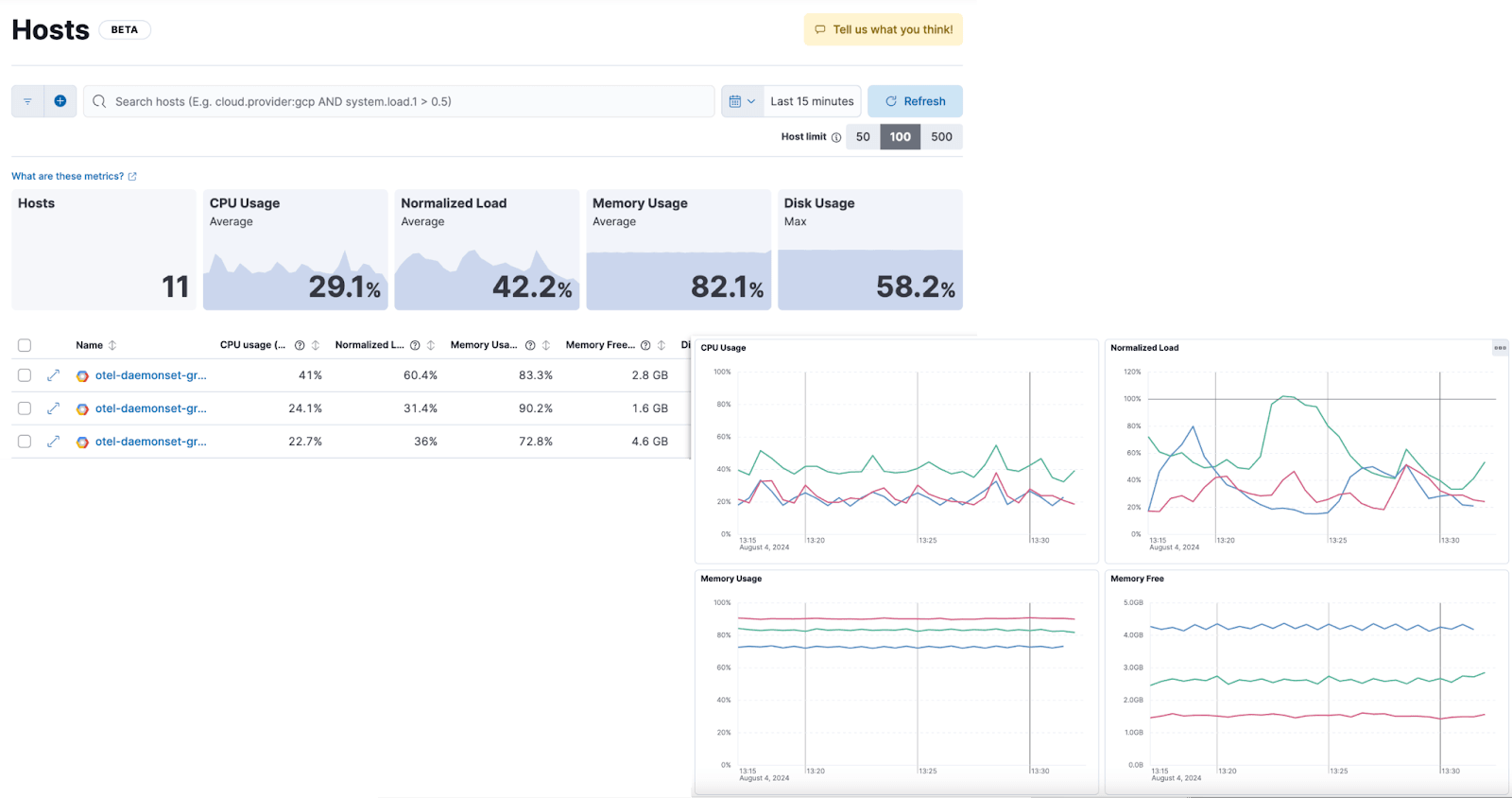 OTel Monitoring Hosts