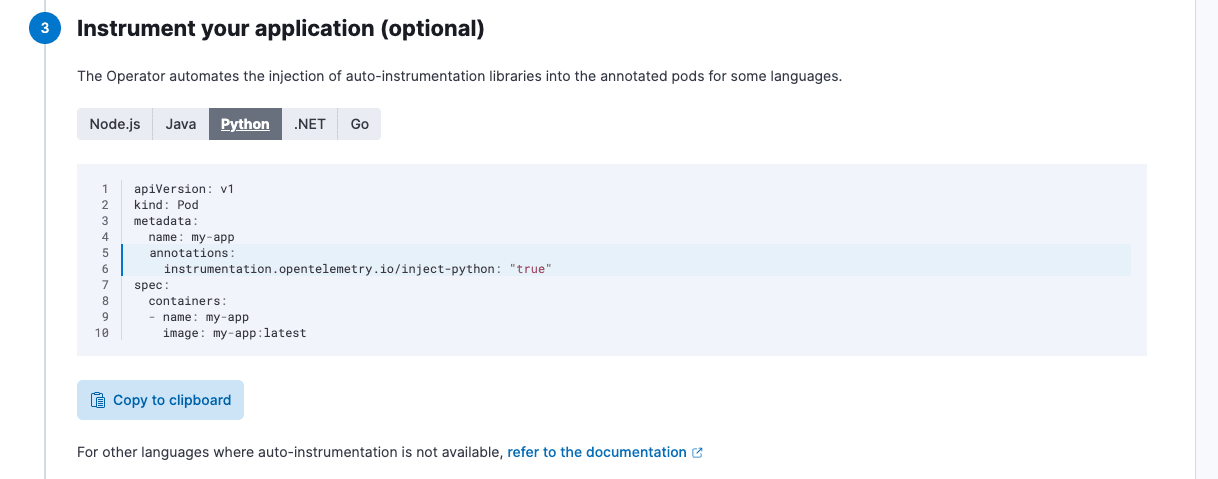 Annotate Application with EDOT SDK