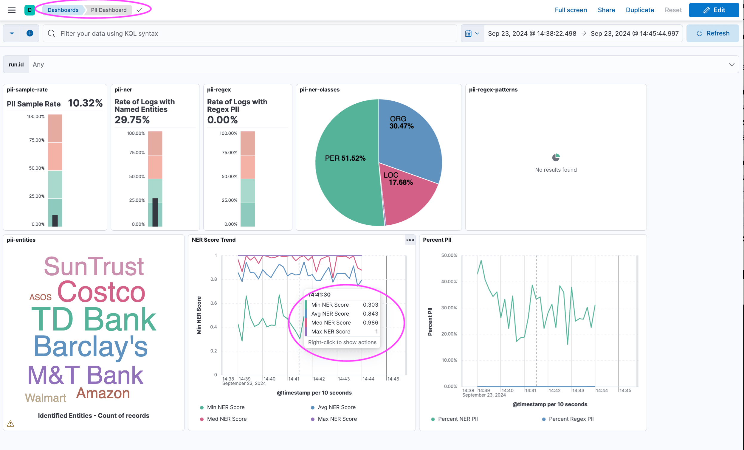PII Dashboard 1