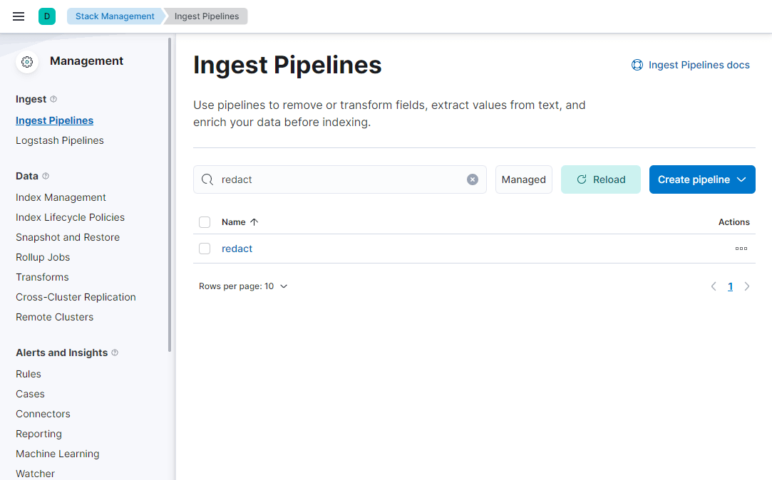 Ingest Pipelines