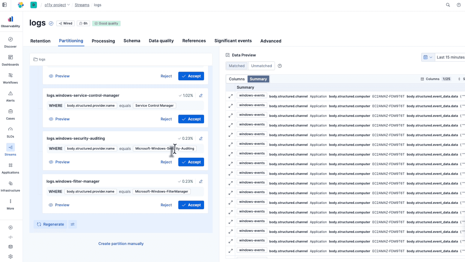 Windows Event Log Monitoring with OpenTelemetry & Elastic Streams