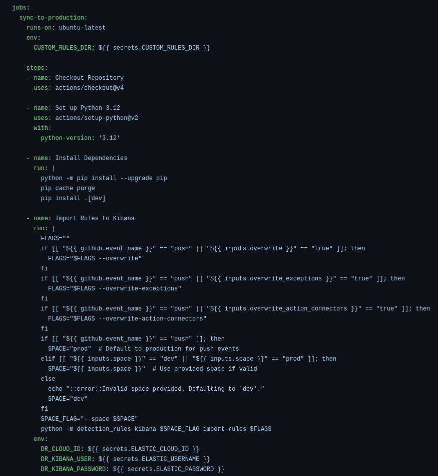 Example CI/CD Workflow