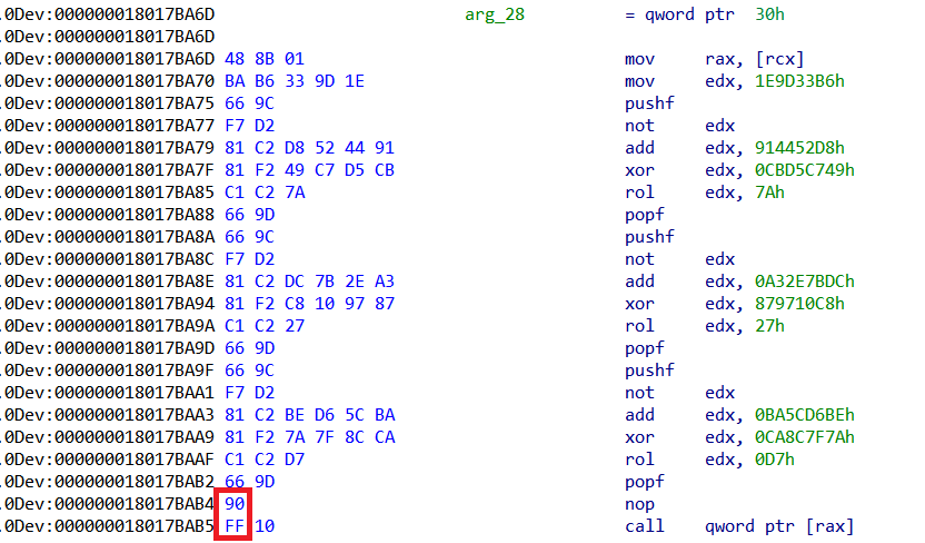 Anti-disassembly recovery
