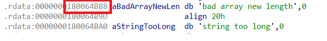 Referenced string after LEA obfuscation